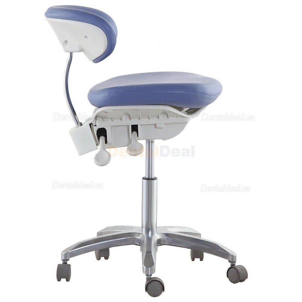 QIYUAN QY DS-PB1 Dental Operator Stool Chair Seat with Foot Base PU Leather